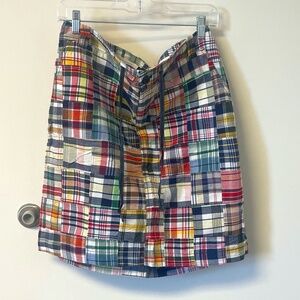 J. Crew Multicolor Plaid A-Line Skirt